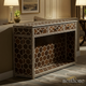 Vintage Hexagon Pattern Wooden Console Table | Luxury Handmade Console