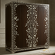 Elegant Handcrafted Wooden Wardrobe with Floral Inlay Design | Luxury Handmade Wardrobe
