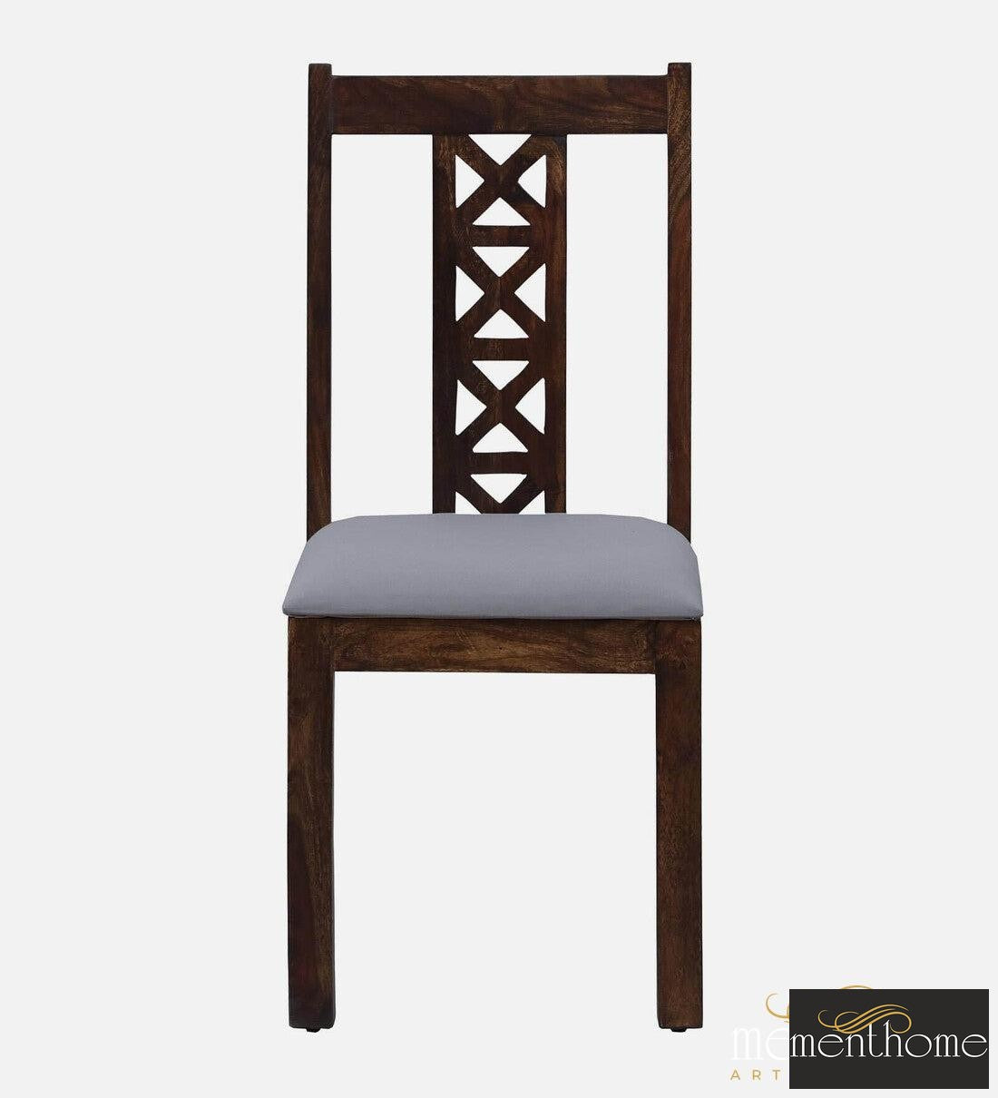 Modern Rosewood Dining Chair and Table In Provincial Teak Finish with Cushioning | Luxury Handmade Chair