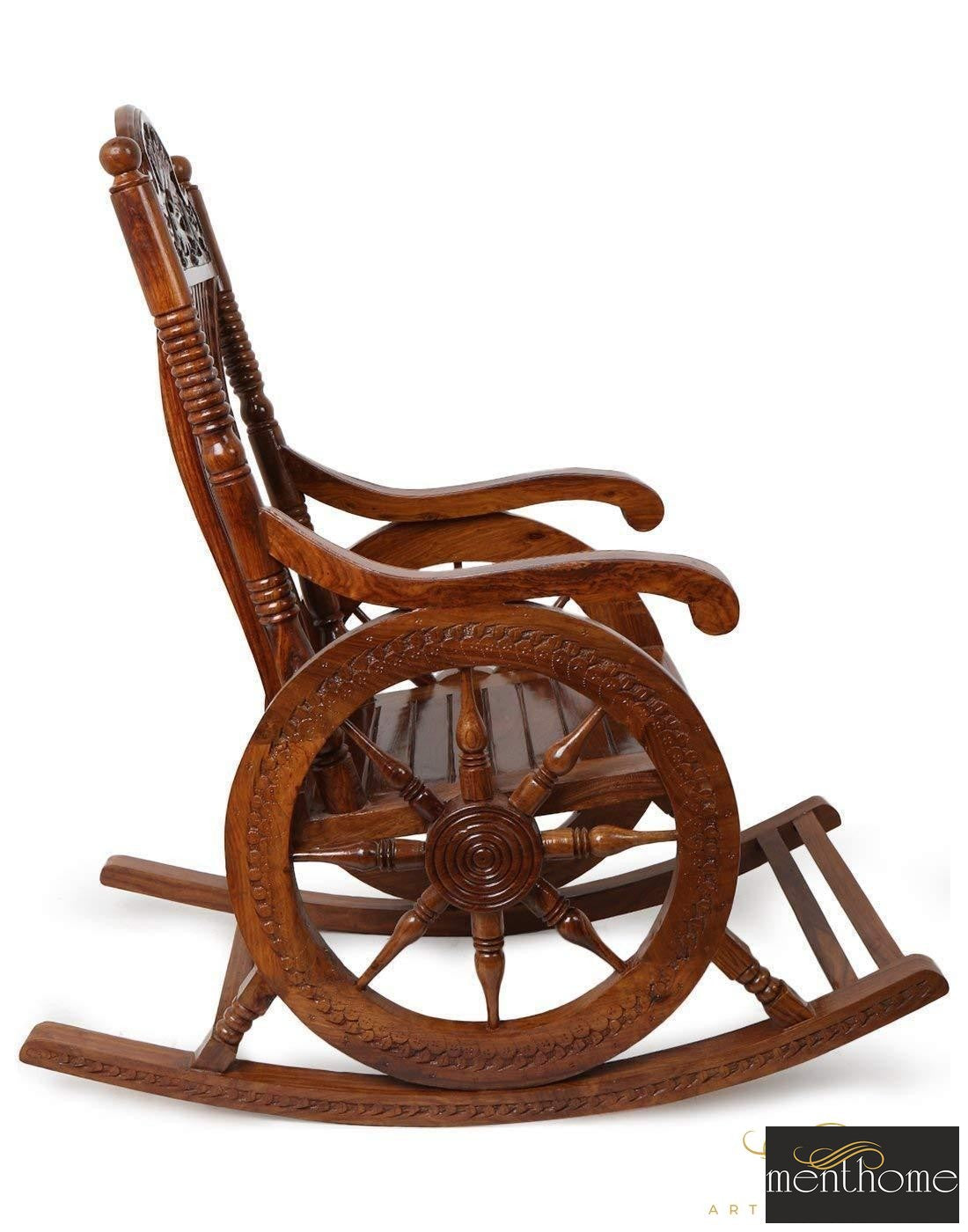 Resting Chair Grandpa Rocking Chair Made Of High Quality Wood | Luxury Handmade Chair