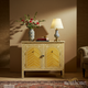 Handcrafted Wooden Cabinet with Intricate Inlay Design | Luxury Handmade Cabinet