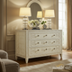 Elegant Greek Key Patterned Three-Drawer Dresser | Luxury Handmade Dresser