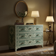 Vintage Floral Patterned Wooden Chest of Drawers | Luxury Handmade Dresser