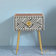 Inlaid Chevron Nightstand Handmade | Luxury Handmade Bedside Table