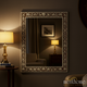 Elegant Decorative Wall Mirror with Floral Frame | Luxury Handmade Mirror
