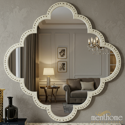 Elegant Quatrefoil Decorative Wall Mirror | Luxury Handmade Mirror