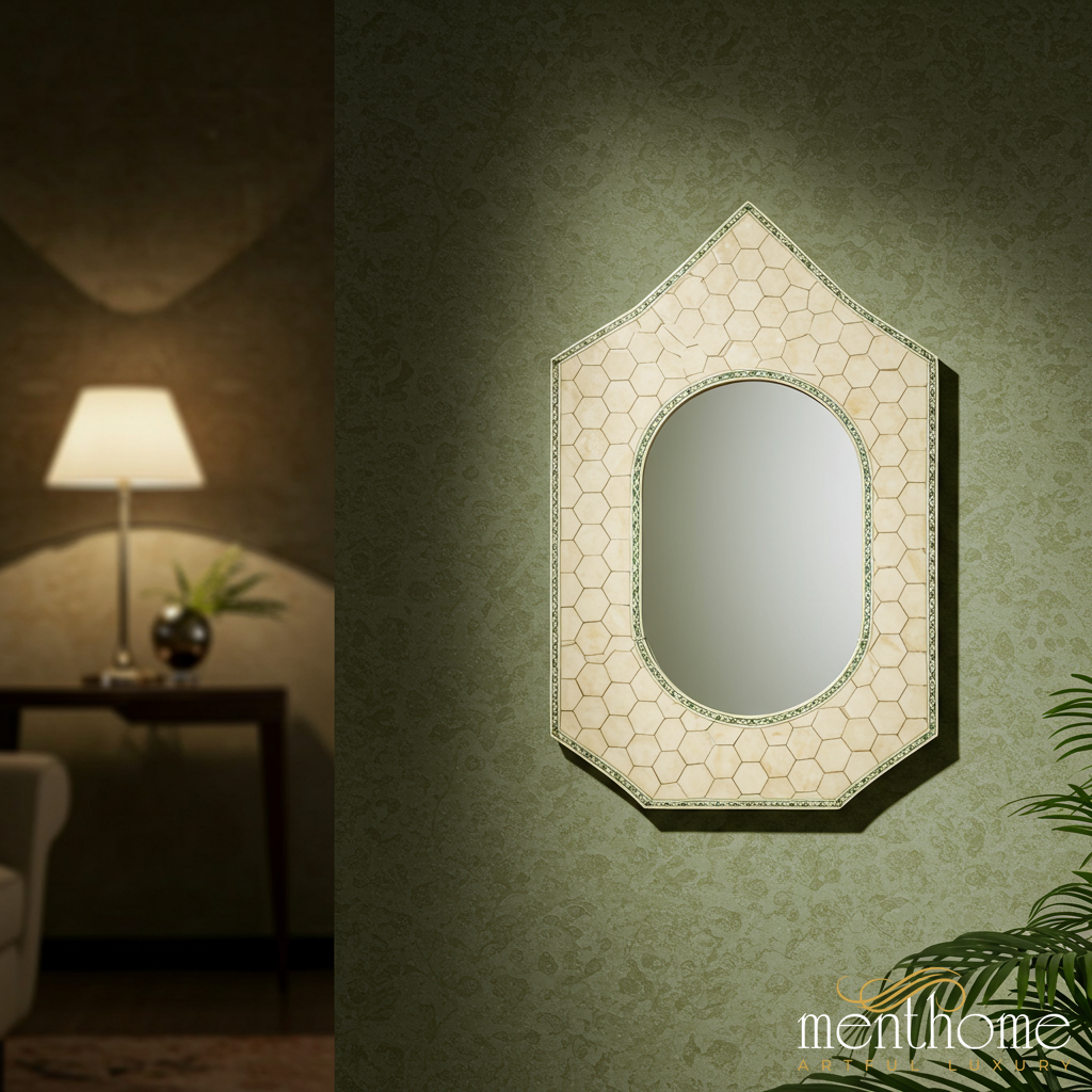 Elegant Octagonal Wall Mirror | Luxury Handmade Mirror