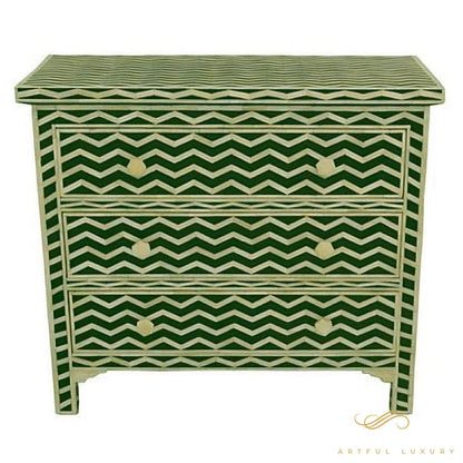 Black Bone Inlay dresser Antique Design | Luxury Handmade Dresser