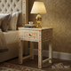 Handcrafted Floral Inlay Bedside Table | Luxury Handmade Bedside Table