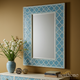 Elegant Turquoise Moroccan Tile Mirror | Luxury Handmade Mirror