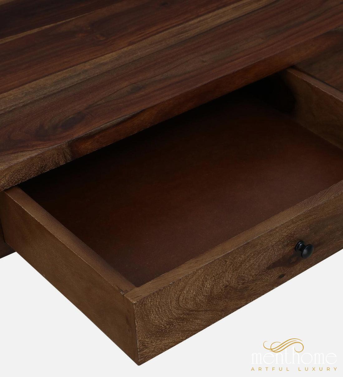 Modern Rosewood Dining Chair and Table In Provincial Teak Finish with Cushioning | Luxury Handmade Chair