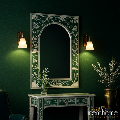 Elegant Vintage Floral Mirror | Luxury Handmade Mirror