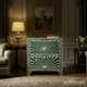 Handcrafted Green Bone Inlay Chest of Drawers | Luxury Handmade Chest of Drawer