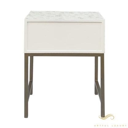 Star Pattern Bedside Table | Luxury Handmade Bedside Table