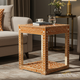 Handcrafted Bone Inlay Wooden Side Table | Luxury Handmade Side Table