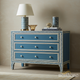 Blue Decorative Three-Drawer Chest | Luxury Handmade Chest of Drawer