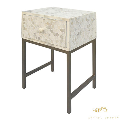 Star Pattern Bedside Table | Luxury Handmade Bedside Table