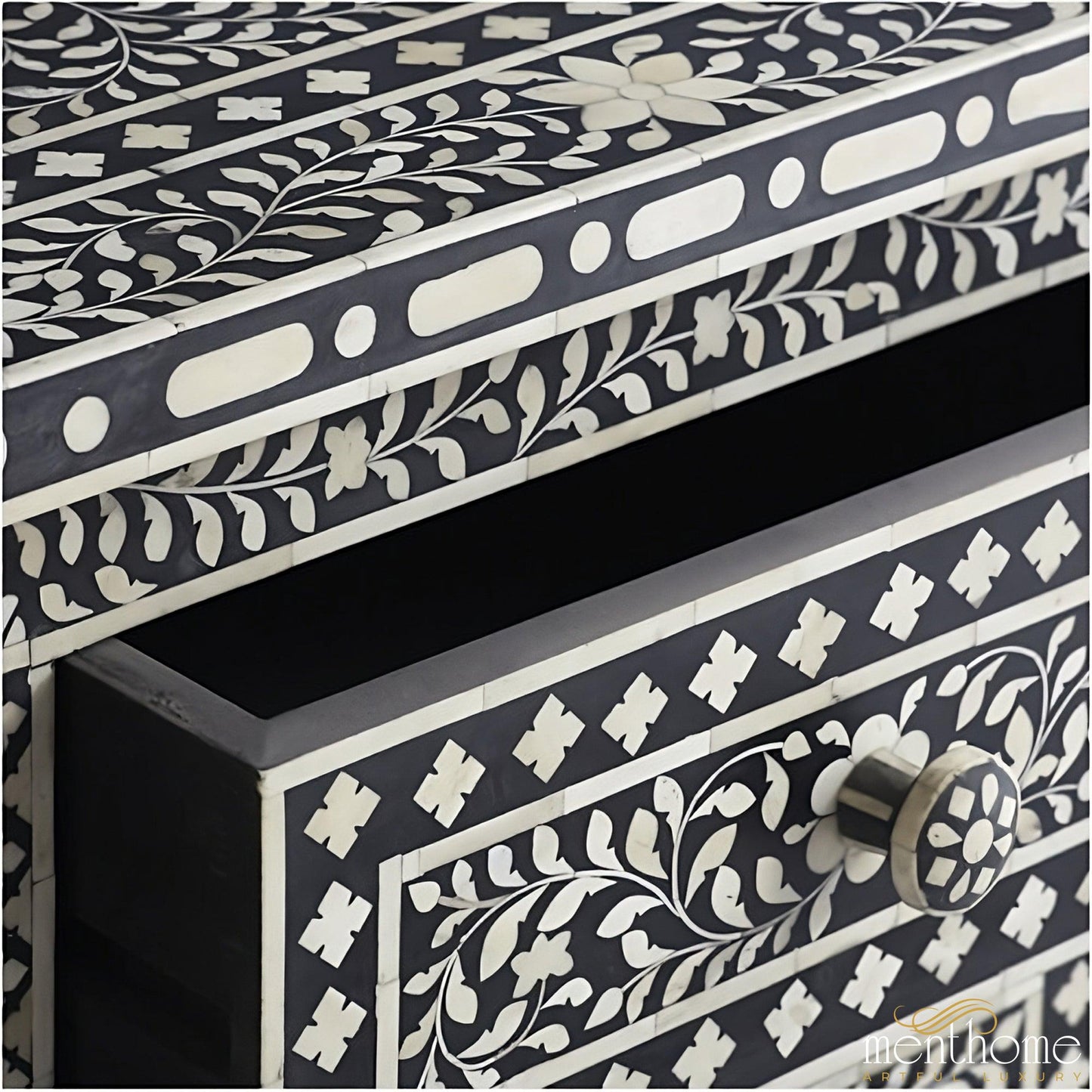 dressers Bone Inlay 4 Drawers Furniture | Luxury Handmade Dresser