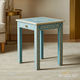 Blue and White Decorative Side Table with Greek Key Pattern | Luxury Handmade Side Table