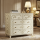 Hand-Painted Floral Pattern Wooden Chest of Drawers | Luxury Handmade Dresser