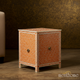Elegant Orange Bone Inlay Bedside Table | Luxury Handmade Side Table