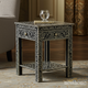 Intricate Bone Inlay Side Table | Luxury Handmade Side Table
