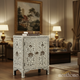 Intricately Designed Bone Inlay Two-Door Cabinet | Luxury Handmade Cabinet