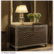 Vintage Geometric Bone Inlay Chest of Drawers | Luxury Handmade Dresser