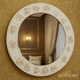 Elegant Palm Leaf Pattern Wall Mirror | Luxury Handmade Mirror