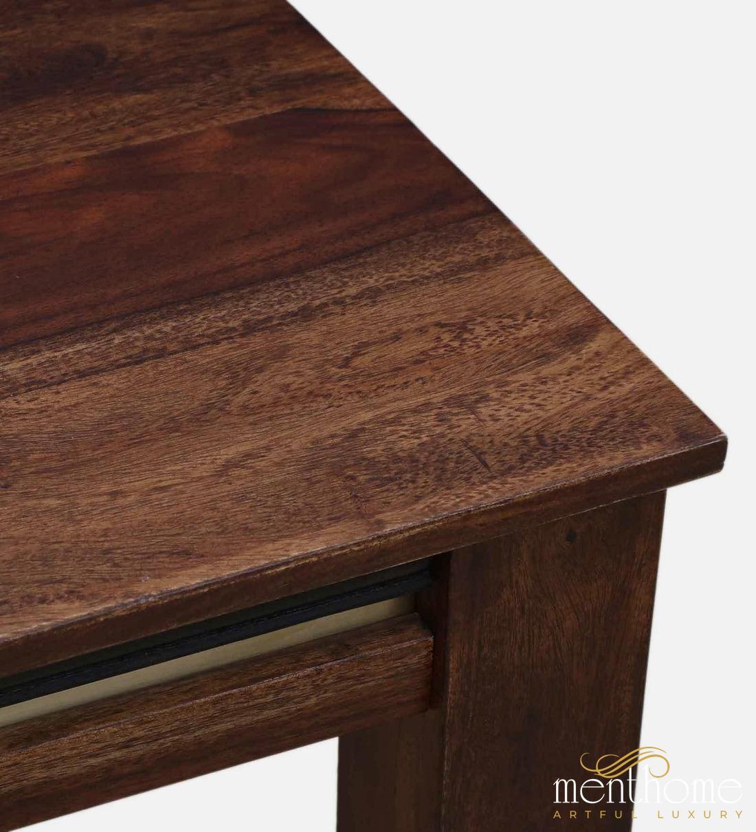 Modern Rosewood Dining Chair and Table In Provincial Teak Finish with Cushioning | Luxury Handmade Chair