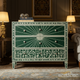 Handcrafted Green Floral Bone Inlay Chest of Drawers | Luxury Handmade Dresser