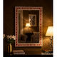 Elegant Red and Gold Decorative Wall Mirror | Luxury Handmade Mirror