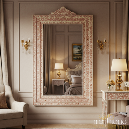 Elegant Ornate Wall Mirror with Intricate Frame | Luxury Handmade Mirror