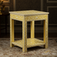 Elegant Bone Inlay Side Table | Luxury Handmade Side Table