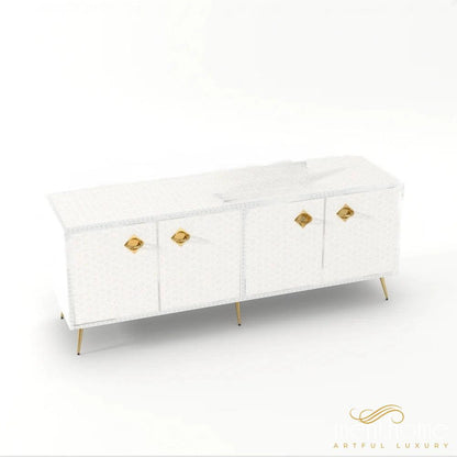 Targua-Bone Inlay -Rectangular-Cabinet | Luxury Handmade Cabinet