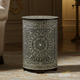 Elegant Handcrafted Bone Inlay Cabinet | Luxury Handmade Side Table