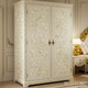 Elegant Antique-Style Two-Door Wardrobe | Luxury Handmade Wardrobe