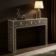 Intricately Inlaid Bone Inlay Console Table | Luxury Handmade Console