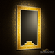 Elegant Gold Framed Mirror | Luxury Handmade Mirror