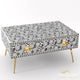 Sunflower Coffee Table Bone Inlay 1 Drawer | Luxury Handmade Coffee Table
