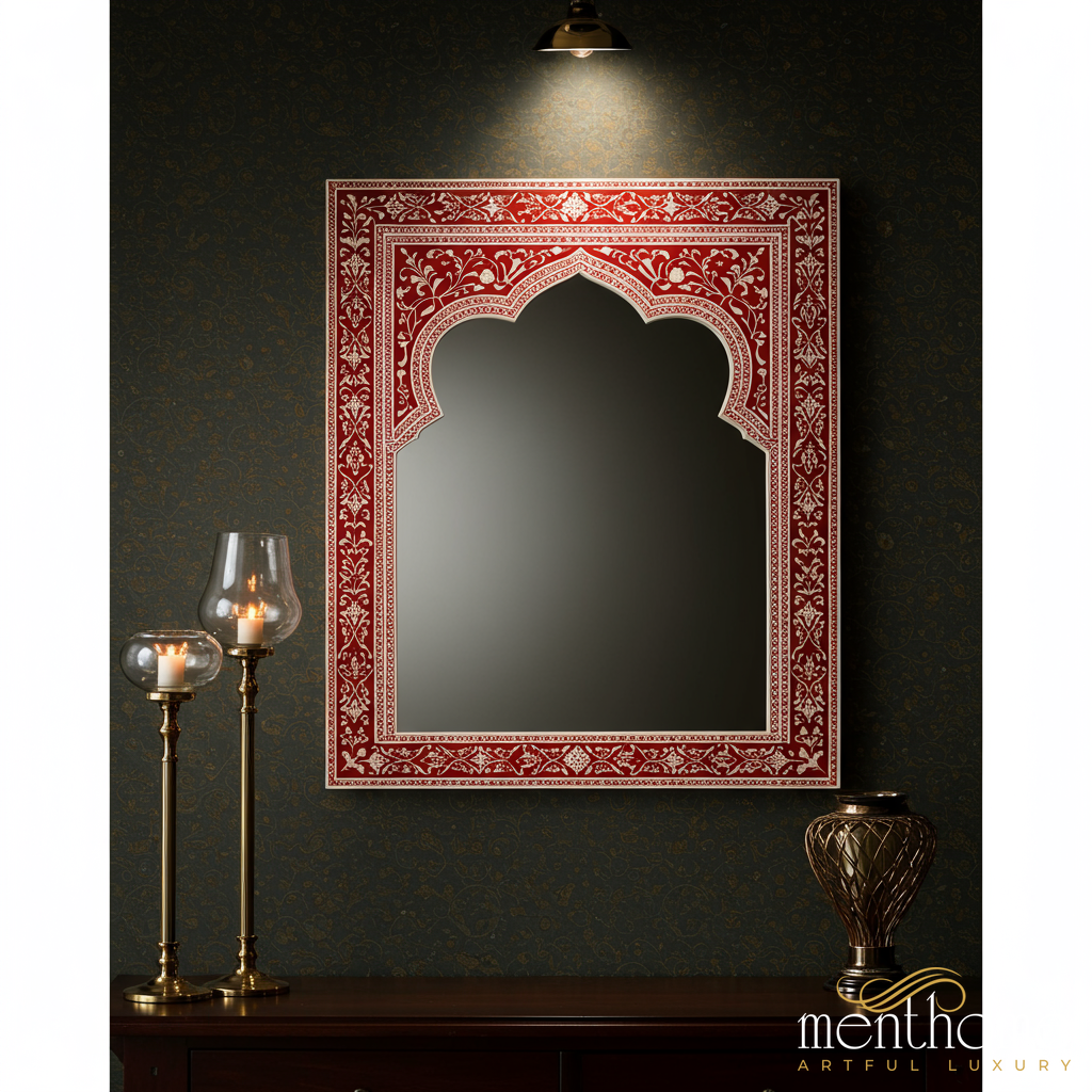 Elegant Arch Framed Mirror | Luxury Handmade Mirror
