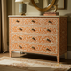 Hand-Painted Floral Pattern Wooden Chest of Drawers | Luxury Handmade Dresser