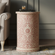 Elegant Floral Carved Pedestal Stand | Luxury Handmade Side Table