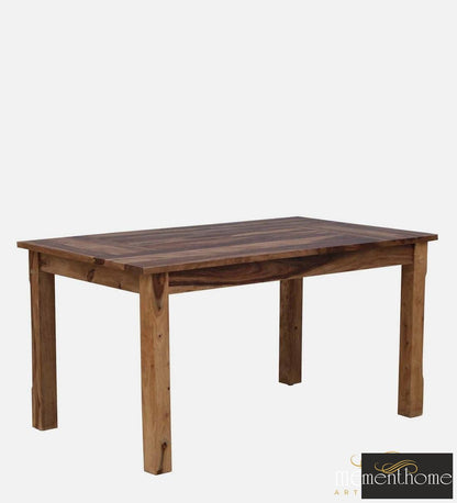 Rosewood Dining Table and Chair In Provincial Teak Finish with Cushioning | Luxury Handmade Chair