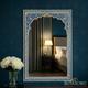 Elegant Ornate Wall Mirror with Intricate Floral Frame | Luxury Handmade Mirror