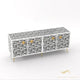 Sunflower-Bone Inlay -Rectangular-Tv Cabinet | Luxury Handmade TV Cabinet