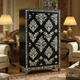 Black and White Handcrafted Decorative Cabinet | Luxury Handmade Cabinet