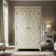 Elegant Hand-Painted Floral Wardrobe | Luxury Handmade Wardrobe