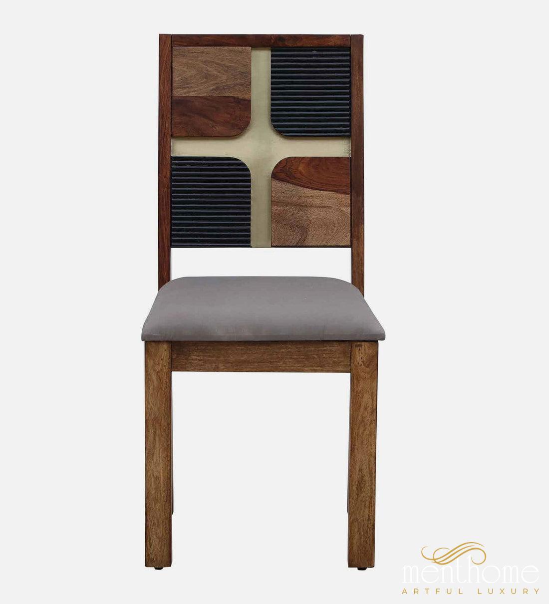 Modern Rosewood Dining Chair and Table In Provincial Teak Finish with Cushioning | Luxury Handmade Chair