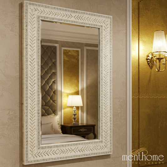 Elegant Decorative Wall Mirror with Ornate Frame | Luxury Handmade Mirror